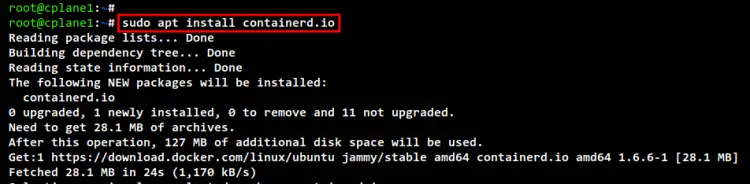 install containerd