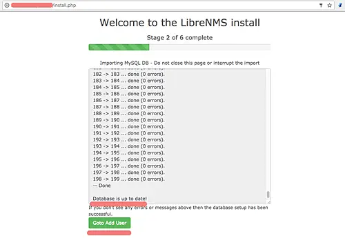 Import MySQL database scheme