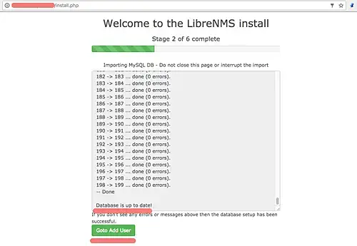 Import MySQL database scheme