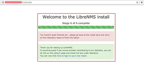 LibreNMS Monitoring Tool has been installed