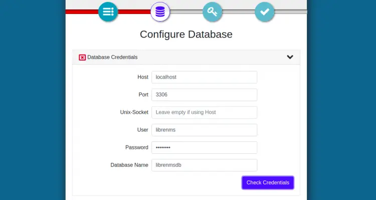 Configure the database