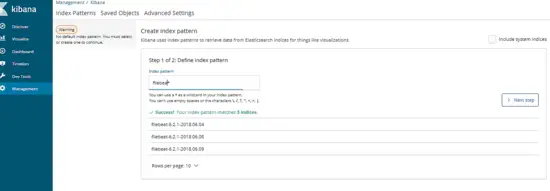 Add Index Pattern