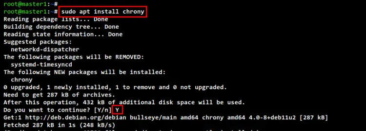 install chrony