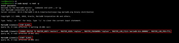 add master2 to master1