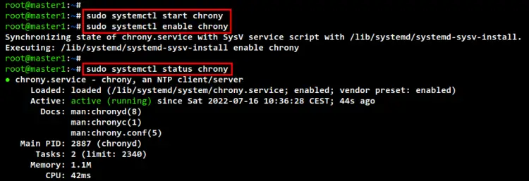 check chrony status