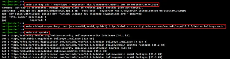 setup maridb repository