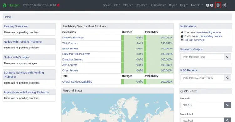 OpenNMS Dashboard