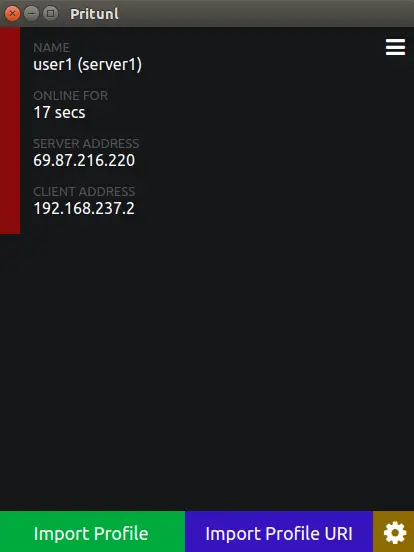 VPN Connected successfully