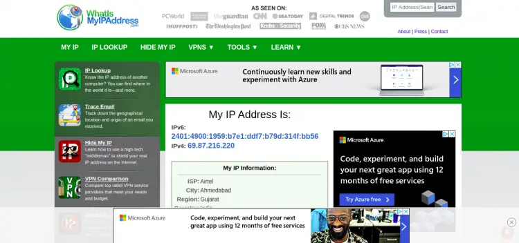 Get IP address