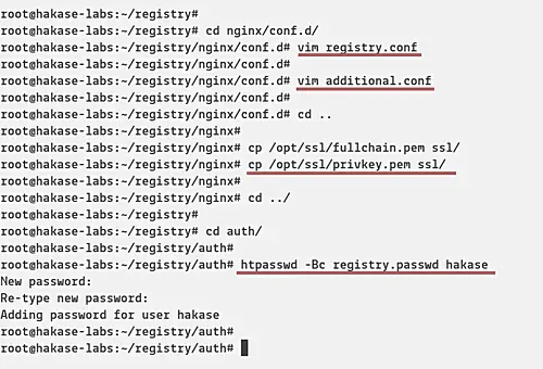 Password protect the registry