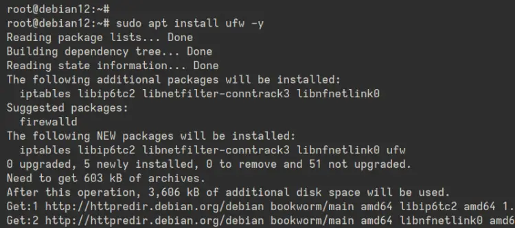 install ufw