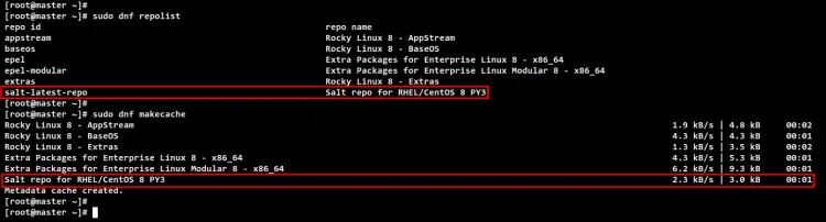 check repository and generate new metadata