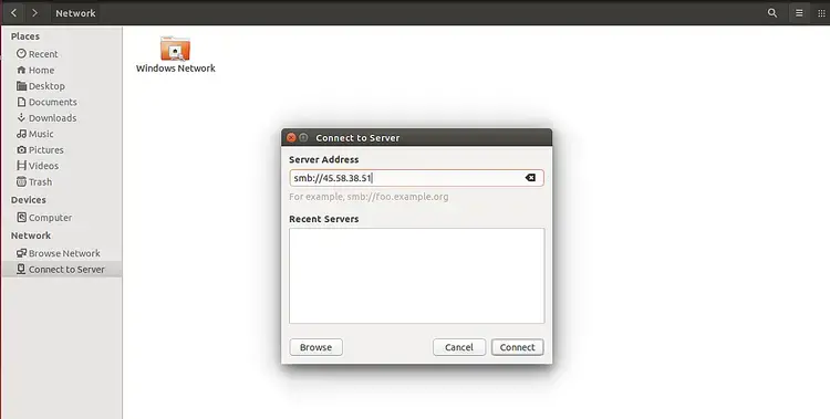 Access SAMBA from Gnome