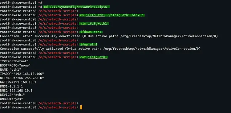 Edit the network configuration file