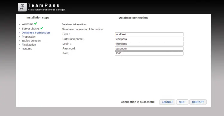 Database connection