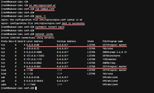 Configure Nginx web server