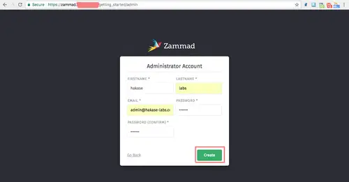 Set username and password