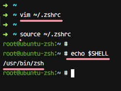 reload the configuration .zshrc on Ubuntu
