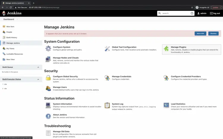 Manage Jenkins