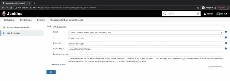 Store AWS Credentials