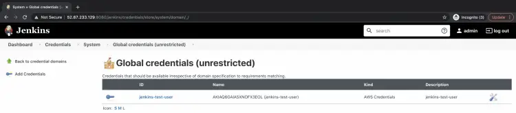 Credentials saved