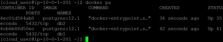 containers listing