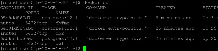 containers listing
