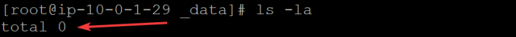 List the contents of the directory to see that the website data is gone.