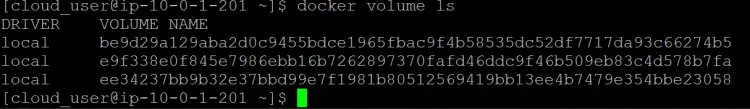list the volume