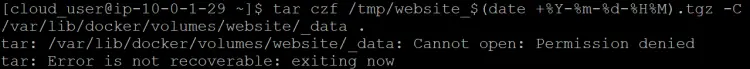 Permission denied