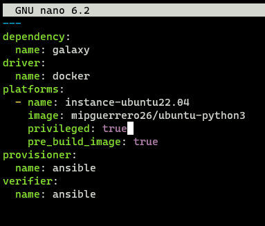 molecule instance setting