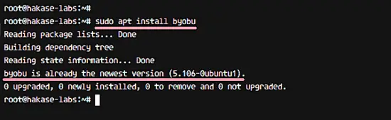 Install Byobu ubuntu 16.04