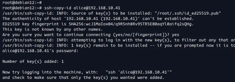 ssh up-load key