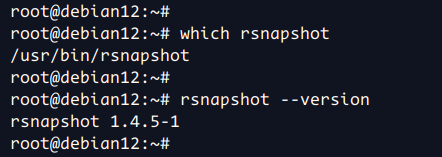 check rsnapshot