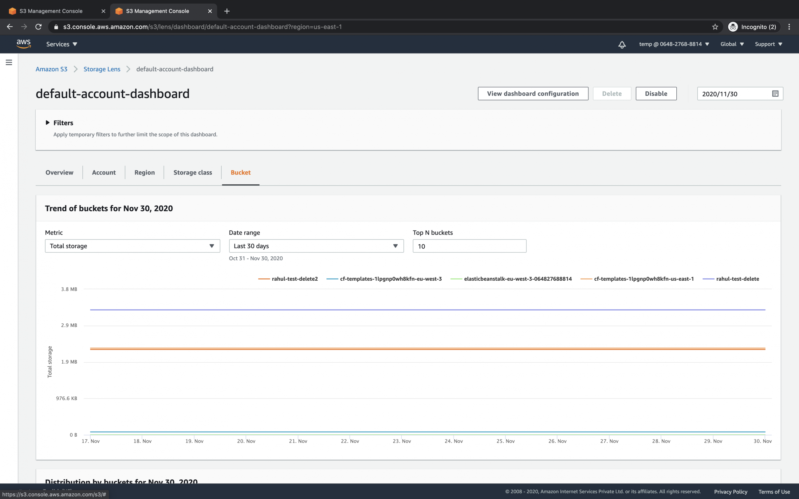 How to use S3 Storage Lens to view storage usage and activity metrics