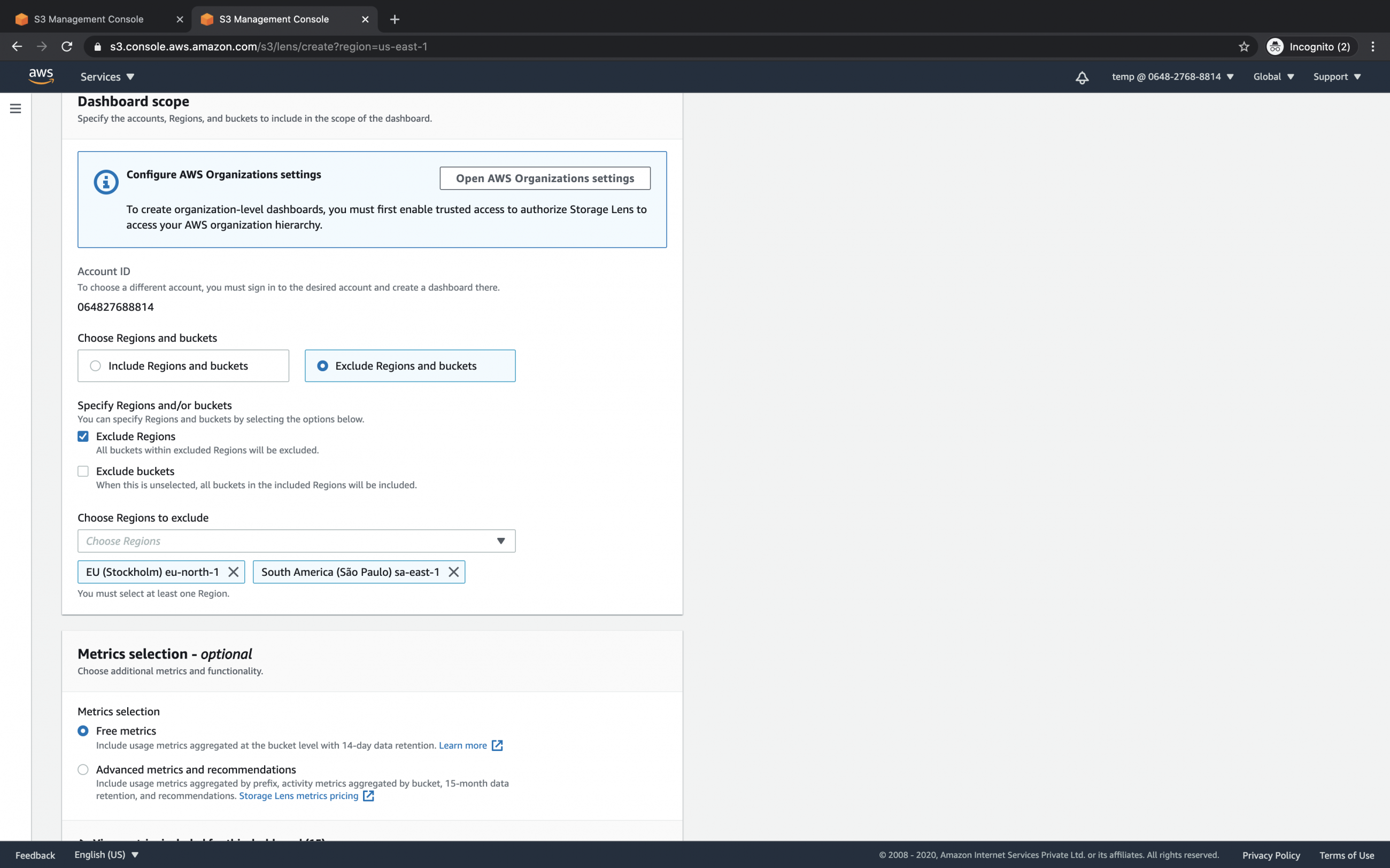 How to use S3 Storage Lens to view storage usage and activity metrics