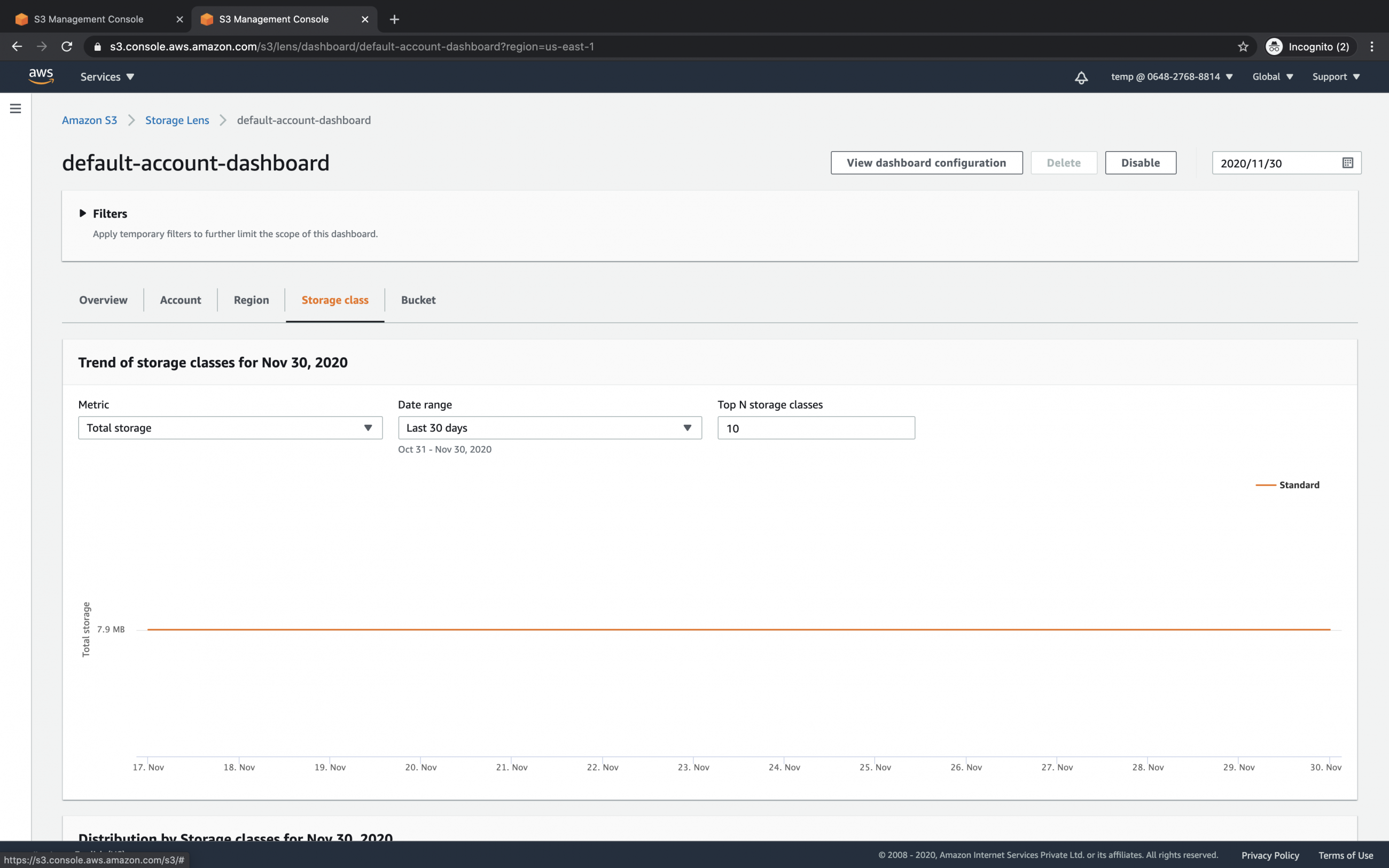 How to use S3 Storage Lens to view storage usage and activity metrics of S3 Bucket on AWS