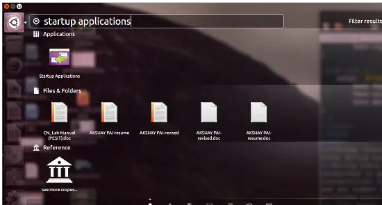 Ubuntu Desktop - Startup applications