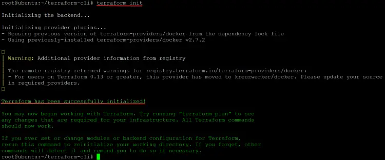 initialize your working directory