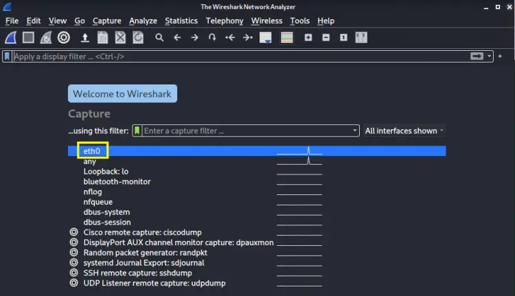 Selecting Capture device