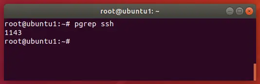 Linux pgrep command