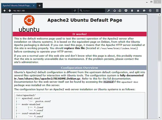 The Apache 2.4 default page.