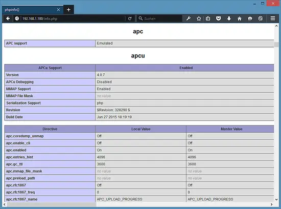 APCu in PHP 5.6.