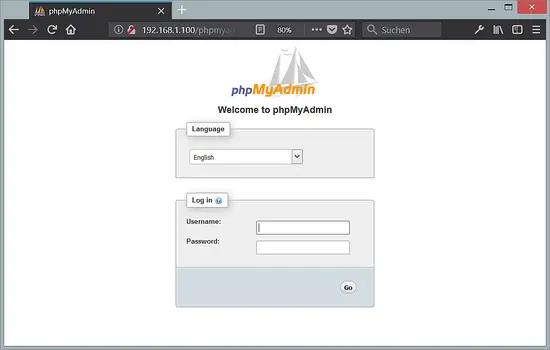 phpMyAdmin Login