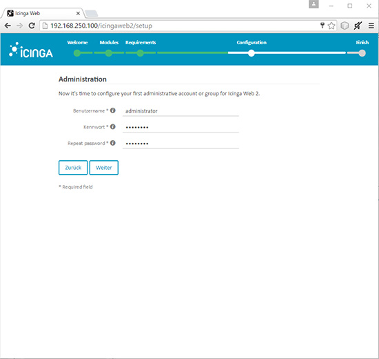 Installing Icinga 2 and Icingaweb 2 - Step 11