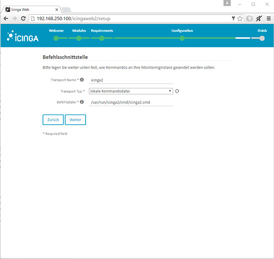 Installing Icinga 2 and Icingaweb 2 - Step 19