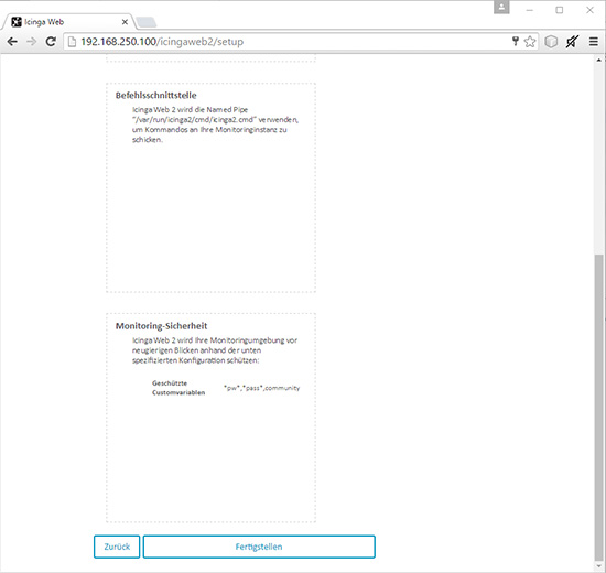 Installing Icinga 2 and Icingaweb 2 - Step 22