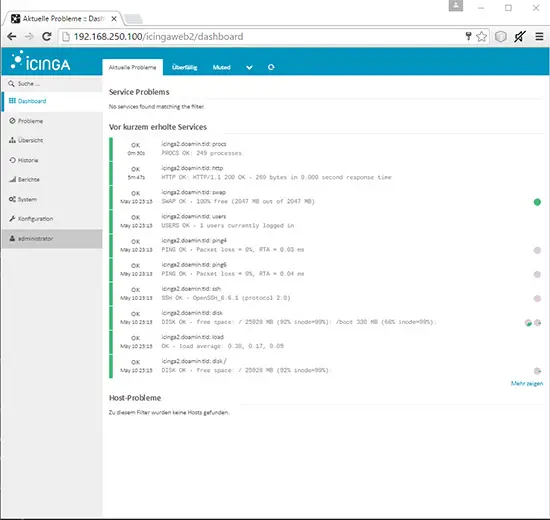 Icinga Web Interface