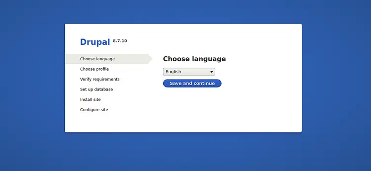 Choose language