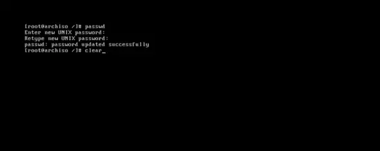 Set the root password 